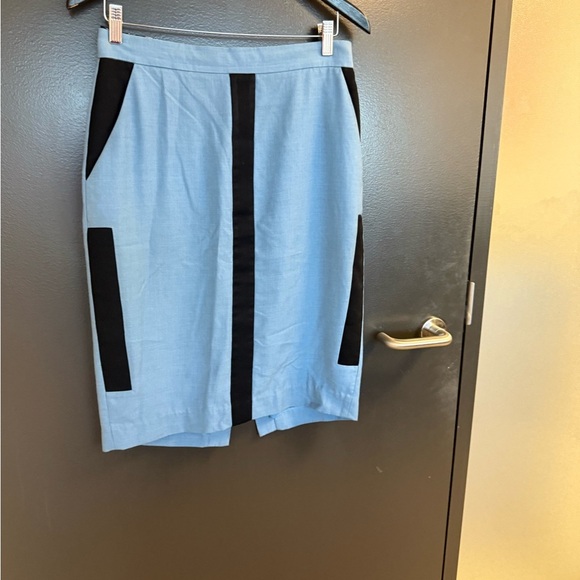 By Malene Birger size 40 (8-10) Blue and Black Pencil Skirt good condition - Picture 5 of 14
